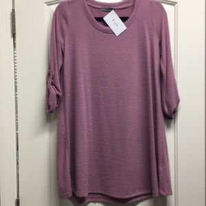 Pink sweater top. Oversized, size S.